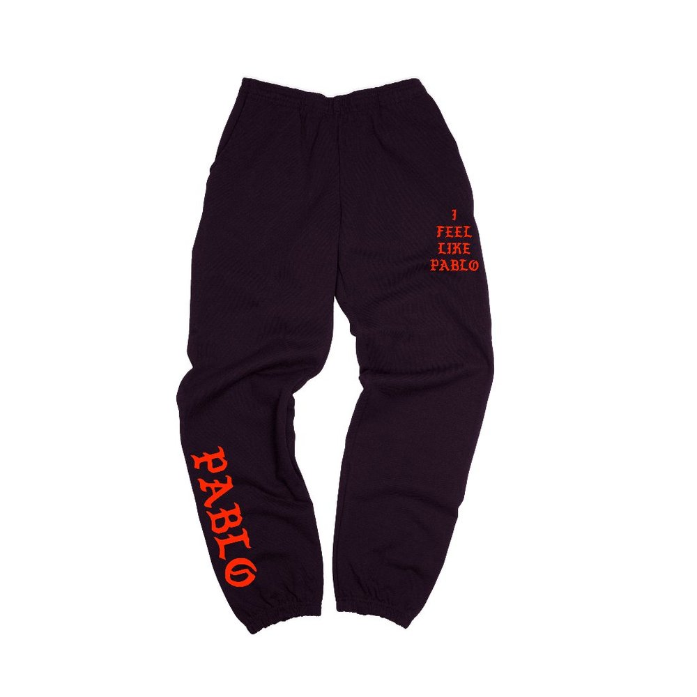 I Feel Like Pablo Sweatpants, v2, 350, red black
